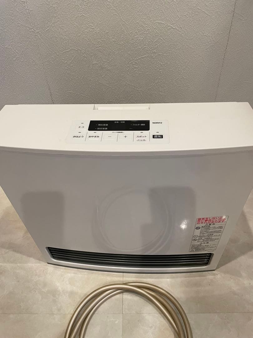 美品　ノーリツ　ガスファンヒーター　都市ガス用2021年袋