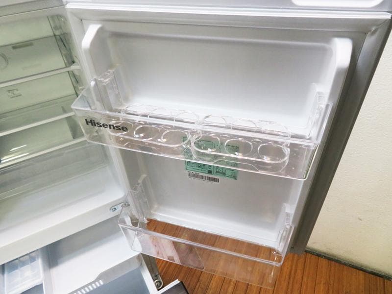 2ドア冷蔵庫 135L 2024年製 静音設計 耐熱テーブル JL08