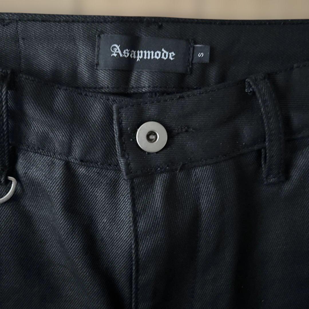 パンツ Asapmode Stacked Oil Coating Pants S