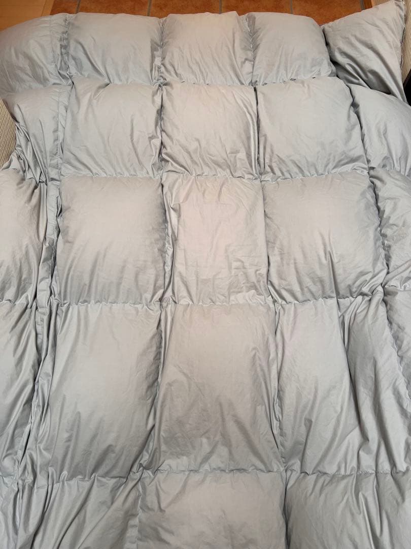 羽毛布団 ダブル 花柄 180x210cm ダウン90%フェザー10%