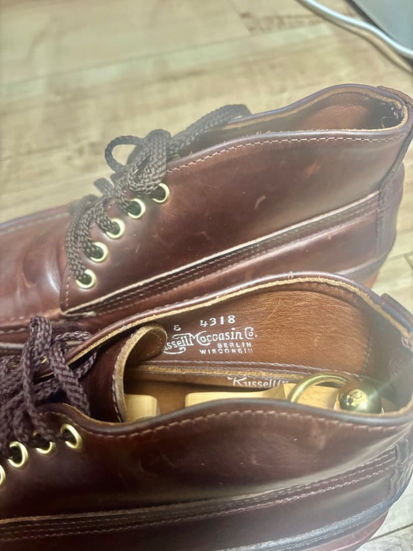 ラッセルモカシン チャッカブーツ トリプルヴァンプ 希少