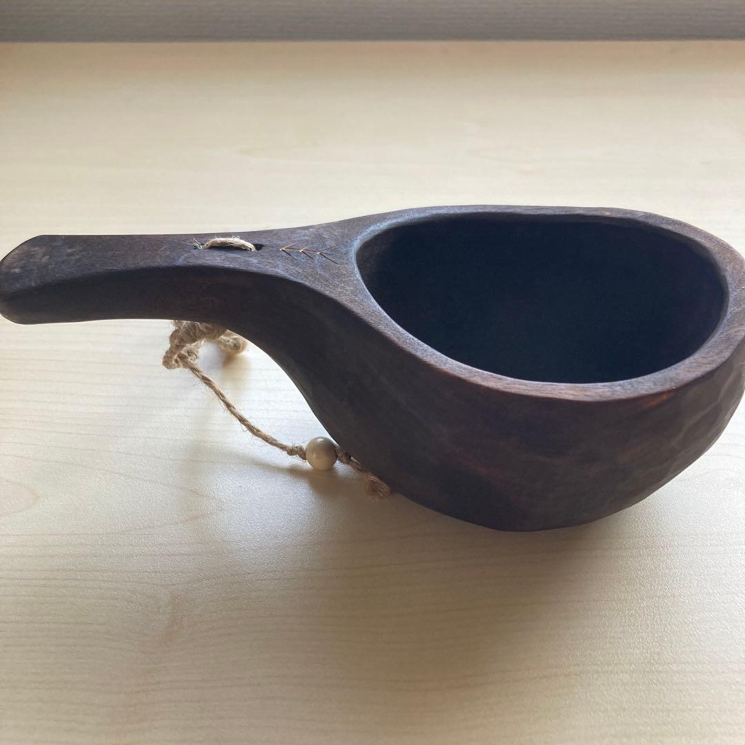 【新品】ソウルオブシベリア　#4 ホワイトペンダント　No.1007 ククサ