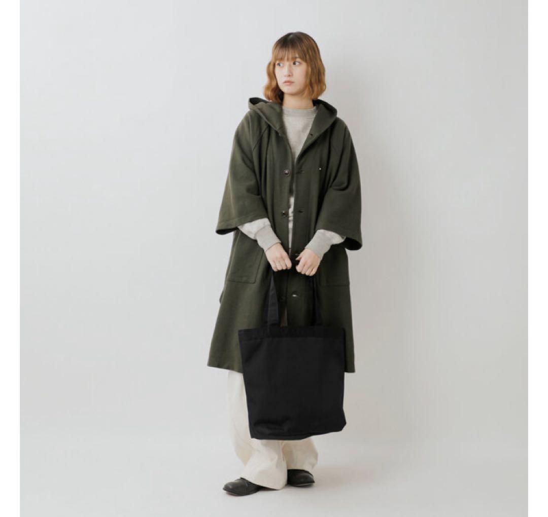 ほぼ未使用　TISSU｜圧縮 ウール ニット ポンチョ コート　ワイド　ベージュ