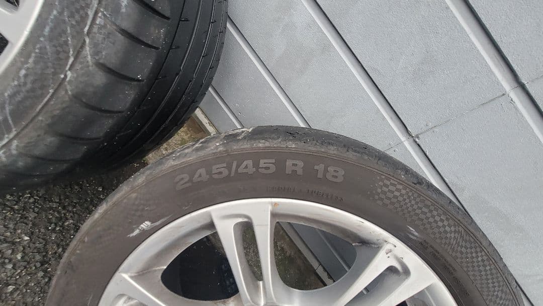  M スポーツ18インチ ホイールセット タイヤ付き5シリーズから取り外し