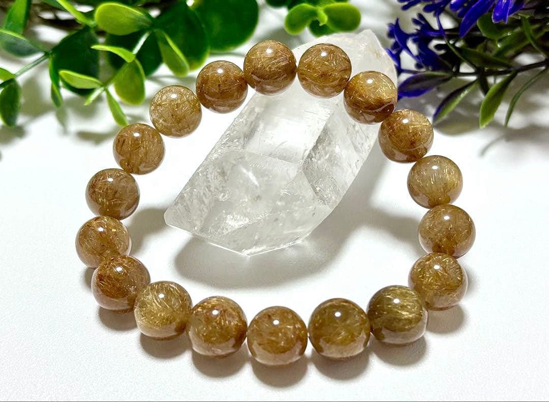 すうぷ　エンジェルヘアーゴールドルチルクォーツとキャッツアイクンツァイト