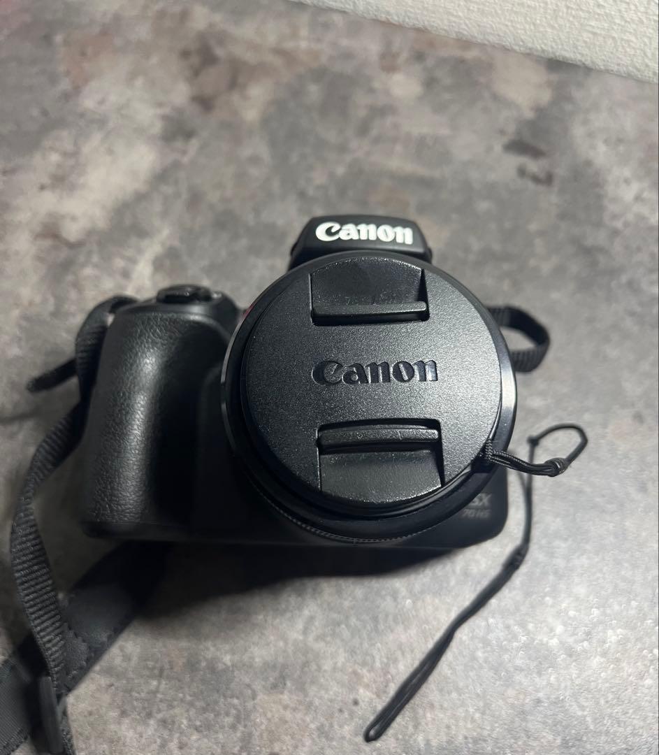 Canon PowerShot SX70 箱無し、カメラストラップ不備あり