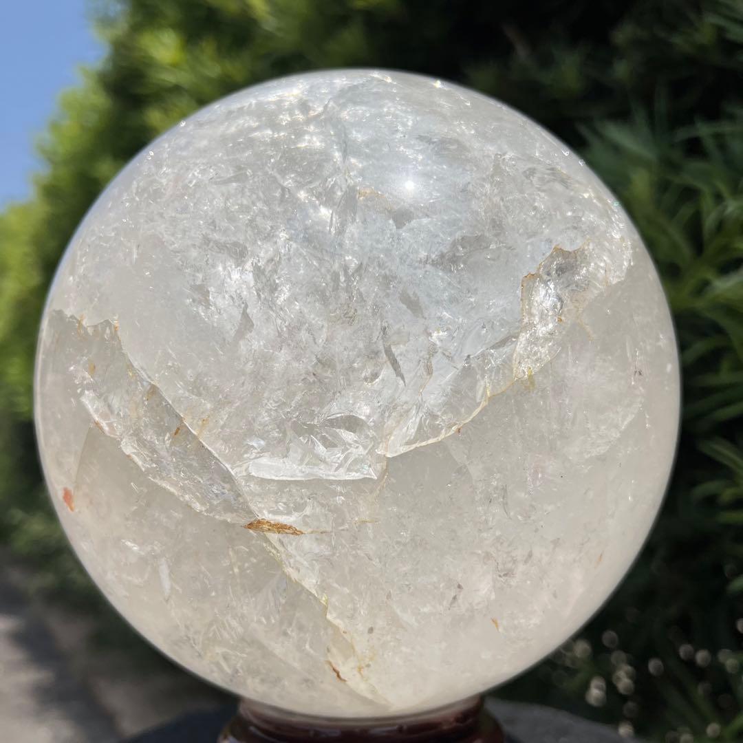 ✳️超極大玉✨存在感抜群✨レインボー 水晶 丸玉 スフィア 天然石 パワーストーン