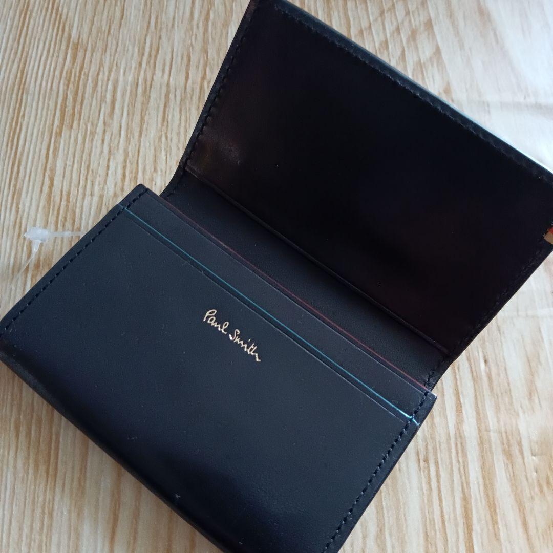 PaulSmith ポールスミス 名刺入 PSC832 黒 Sステッチタブ