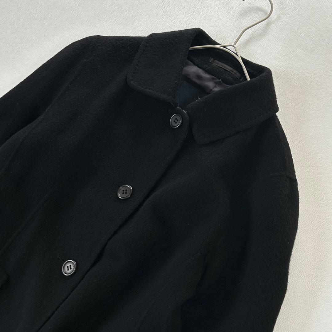 バーバリーロンドン ダブルフェイス ウール カシミヤ コート L ノバチェック