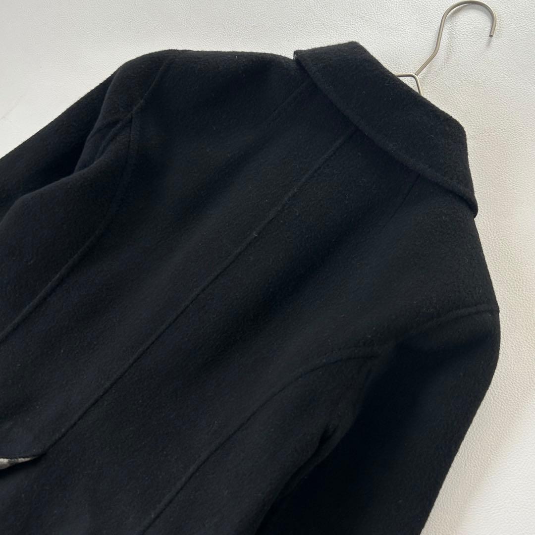 バーバリーロンドン ダブルフェイス ウール カシミヤ コート L ノバチェック