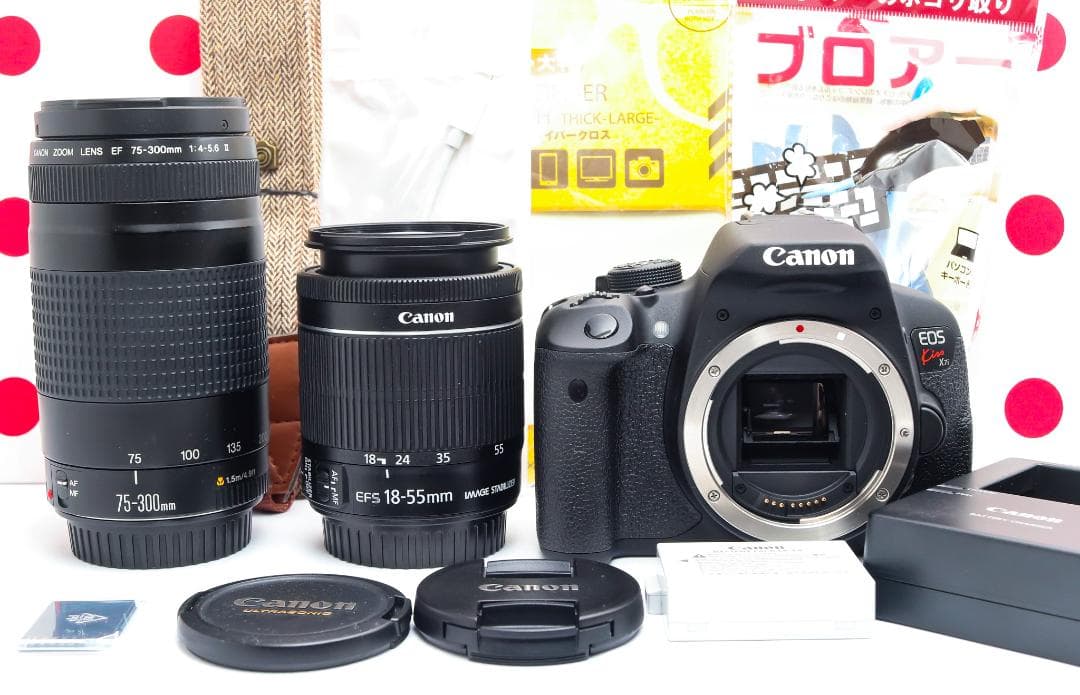 Canon kiss x7i❤ダブルレンズセット❤スマホ転送♪❤初心者おススメ！