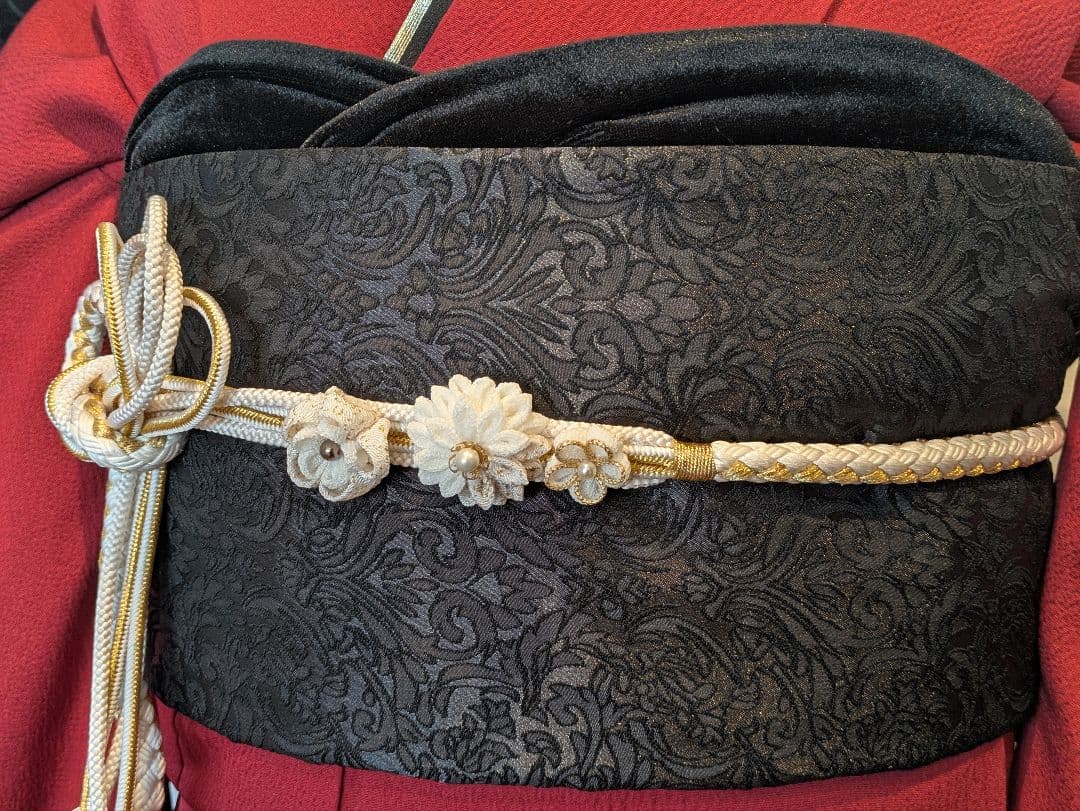 振袖フルセット 身丈157裄62 色無地 赤 蘇芳色 逸品 成人式