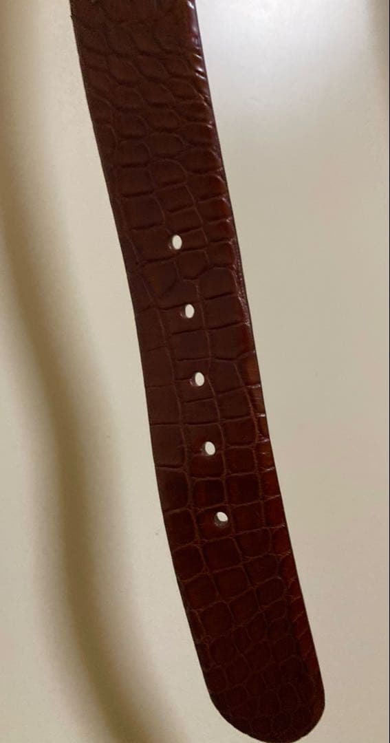 【最高級品】RalphLauren アリゲーター カービング ベルト