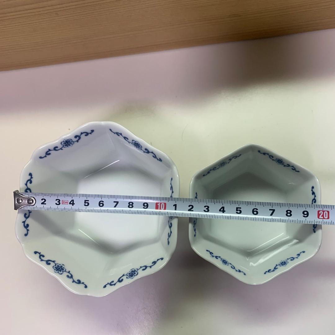 有田焼、仁祥窯、西海波　小鉢親子鉢揃い2×5セット