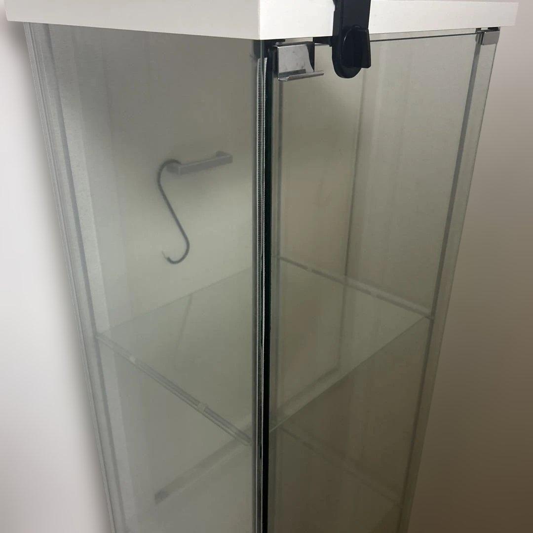 IKEA DETOLF デトルフ ガラスケース ホワイト