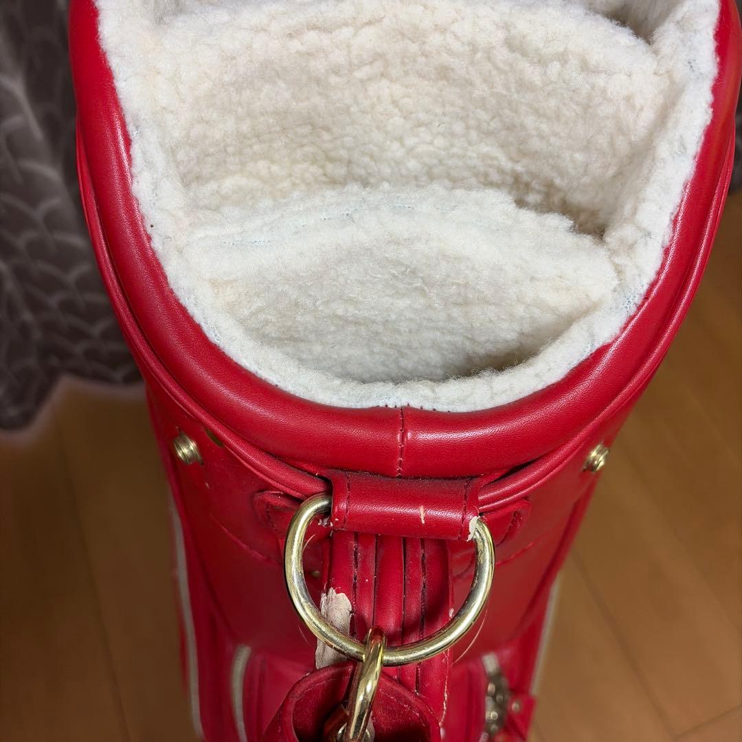 PEARLY GATES キャディバッグ 赤