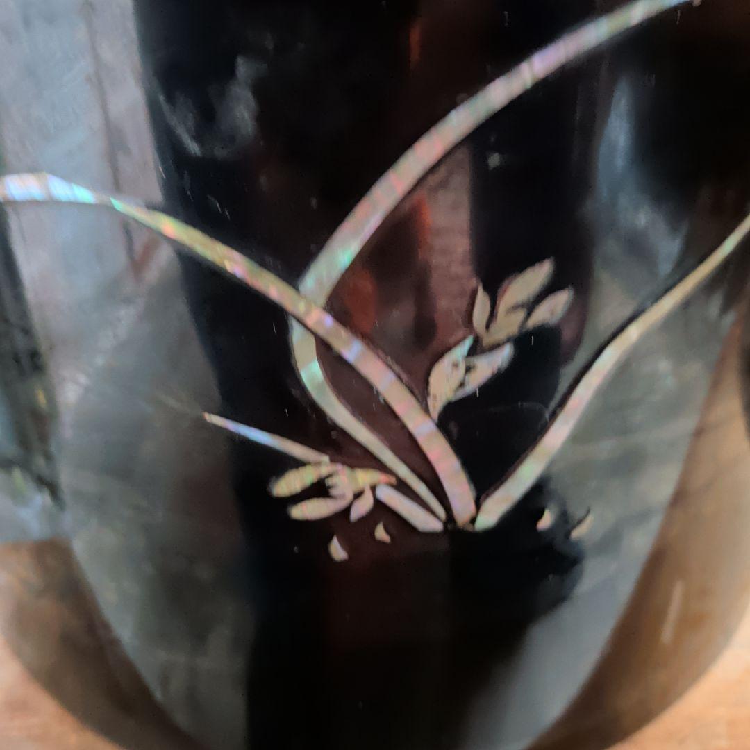 茶道具 香炉 黒漆塗り火鉢良品　希少品。