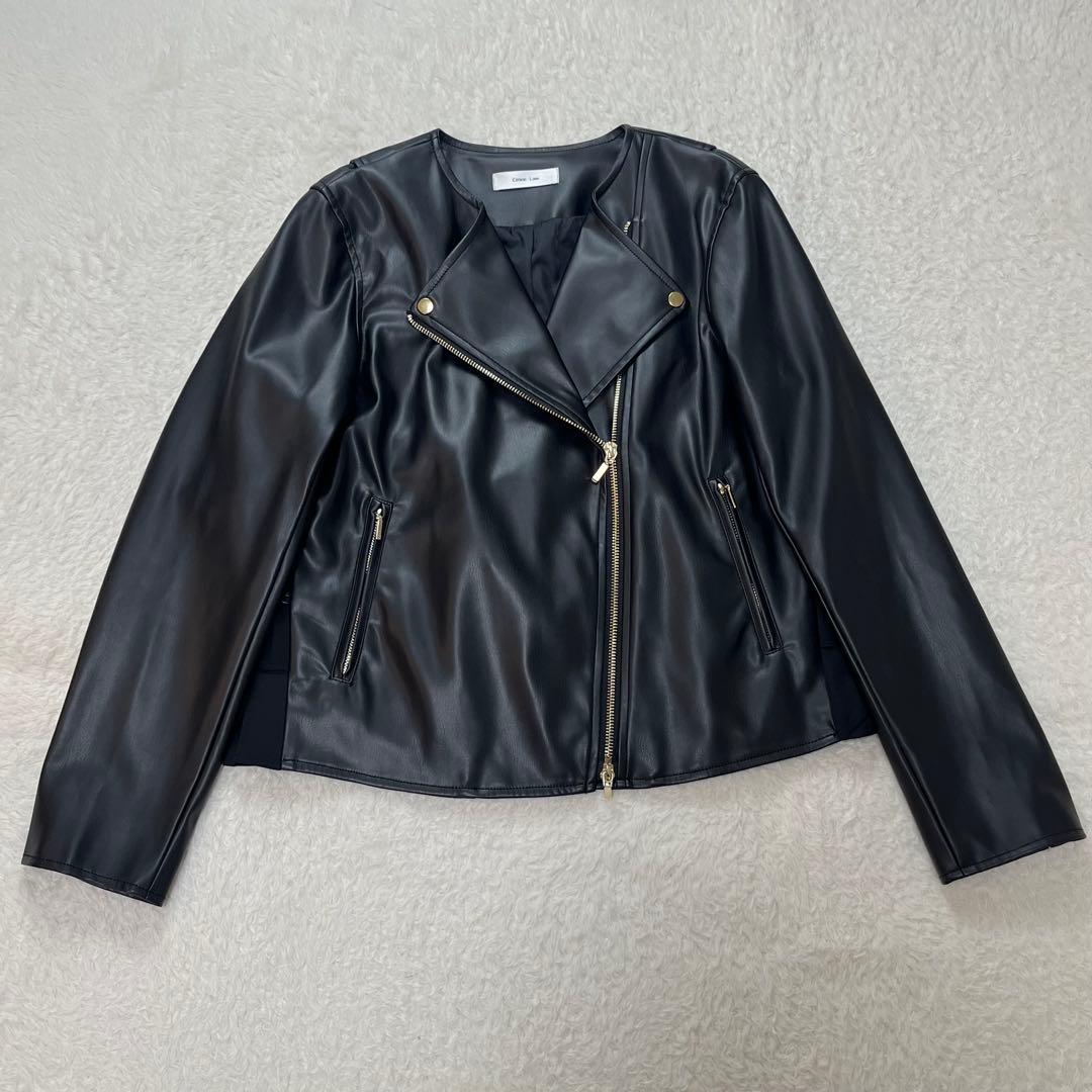 エイミーロウ　Eimee Law ジャケット　ライダース　フリル　ブラック　38