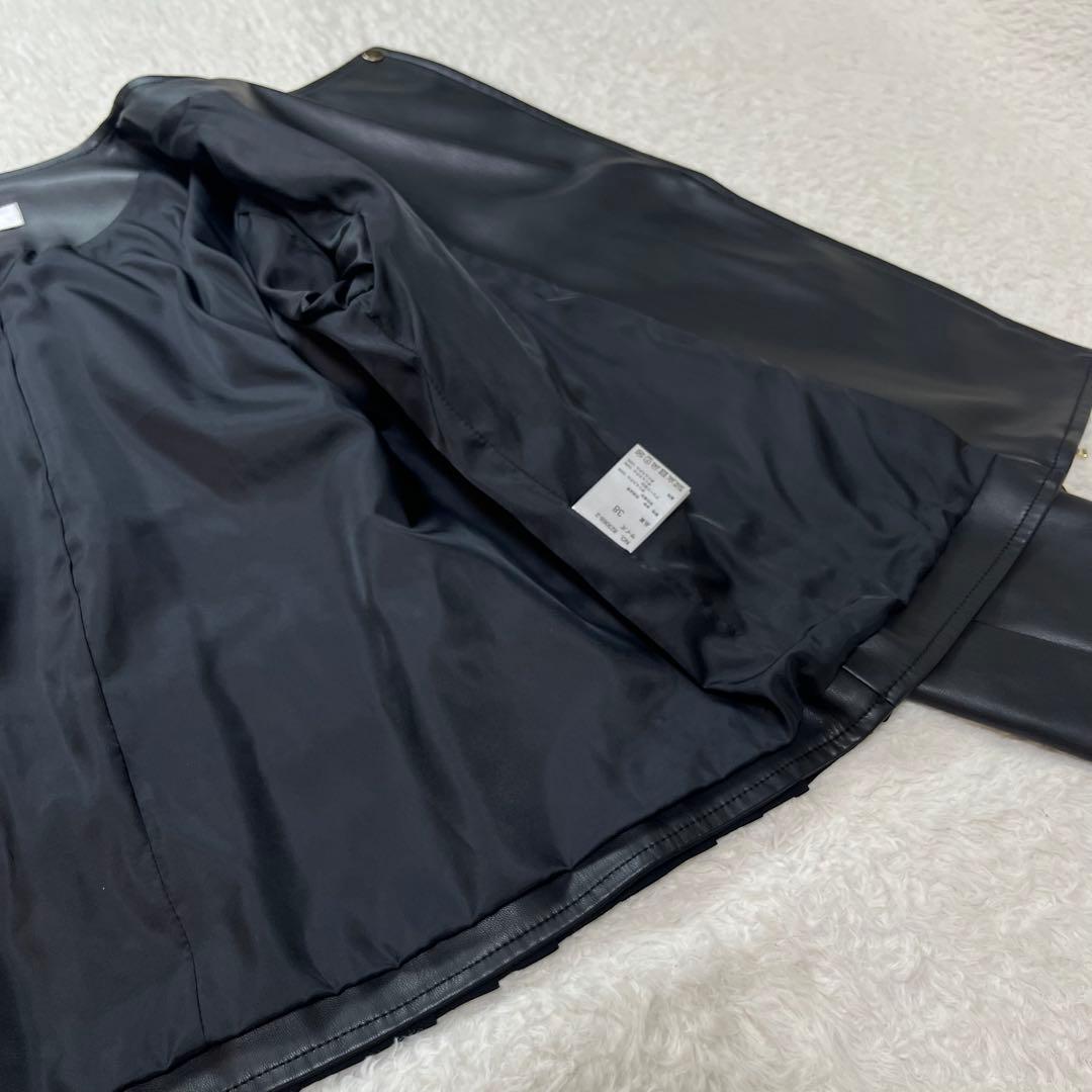 エイミーロウ　Eimee Law ジャケット　ライダース　フリル　ブラック　38