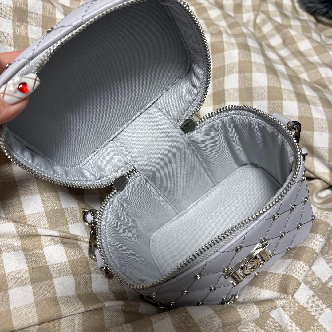 ダーリッチ キルティングビジュースクエアミニバッグ