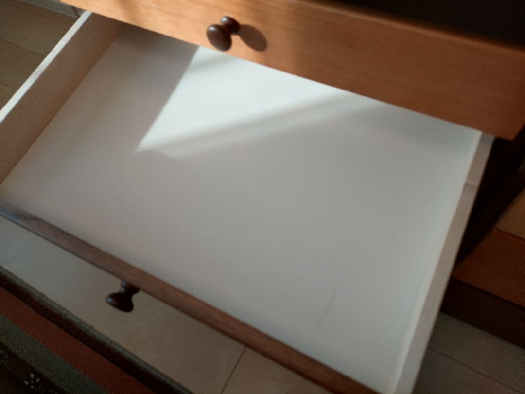 ニトリ　8段木目調ローチェスト（ダークブラウン）