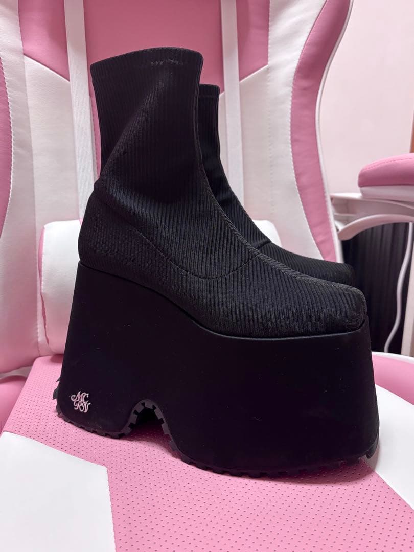 michellmacaron 14.5cm最強盛れショートブーツ L