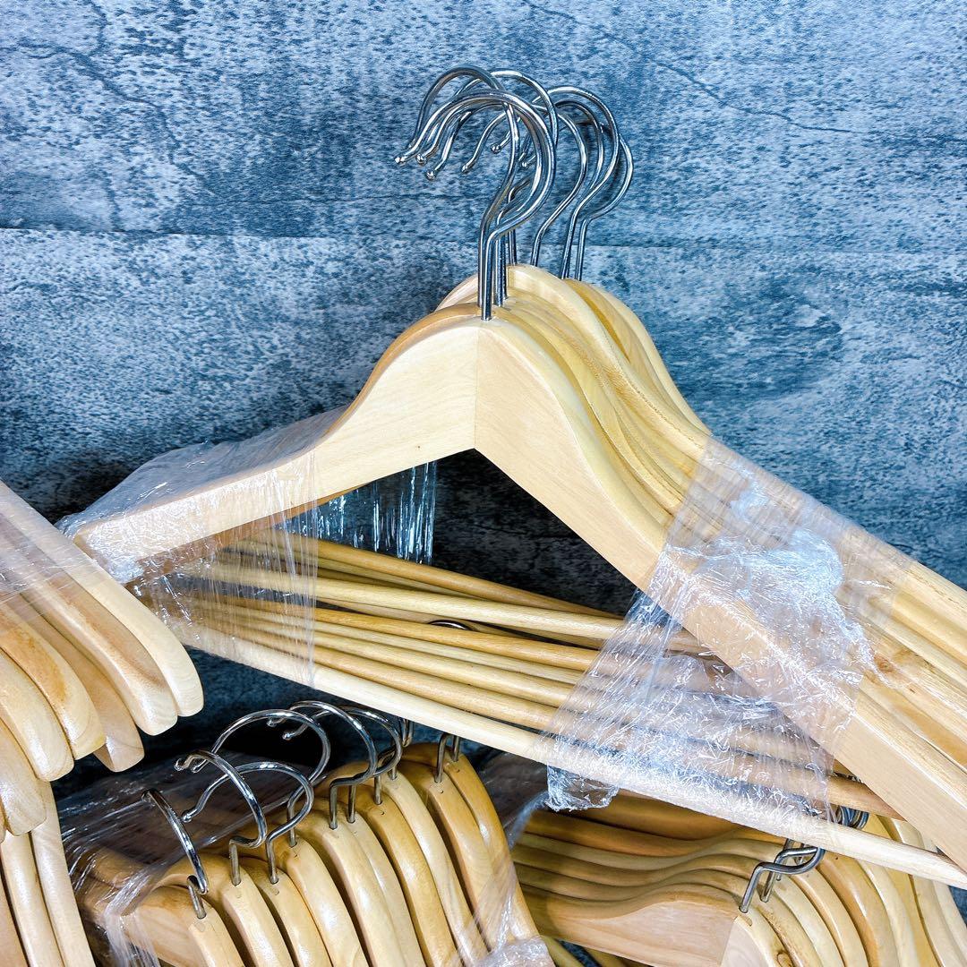 木製ハンガーセット60本　まとめ