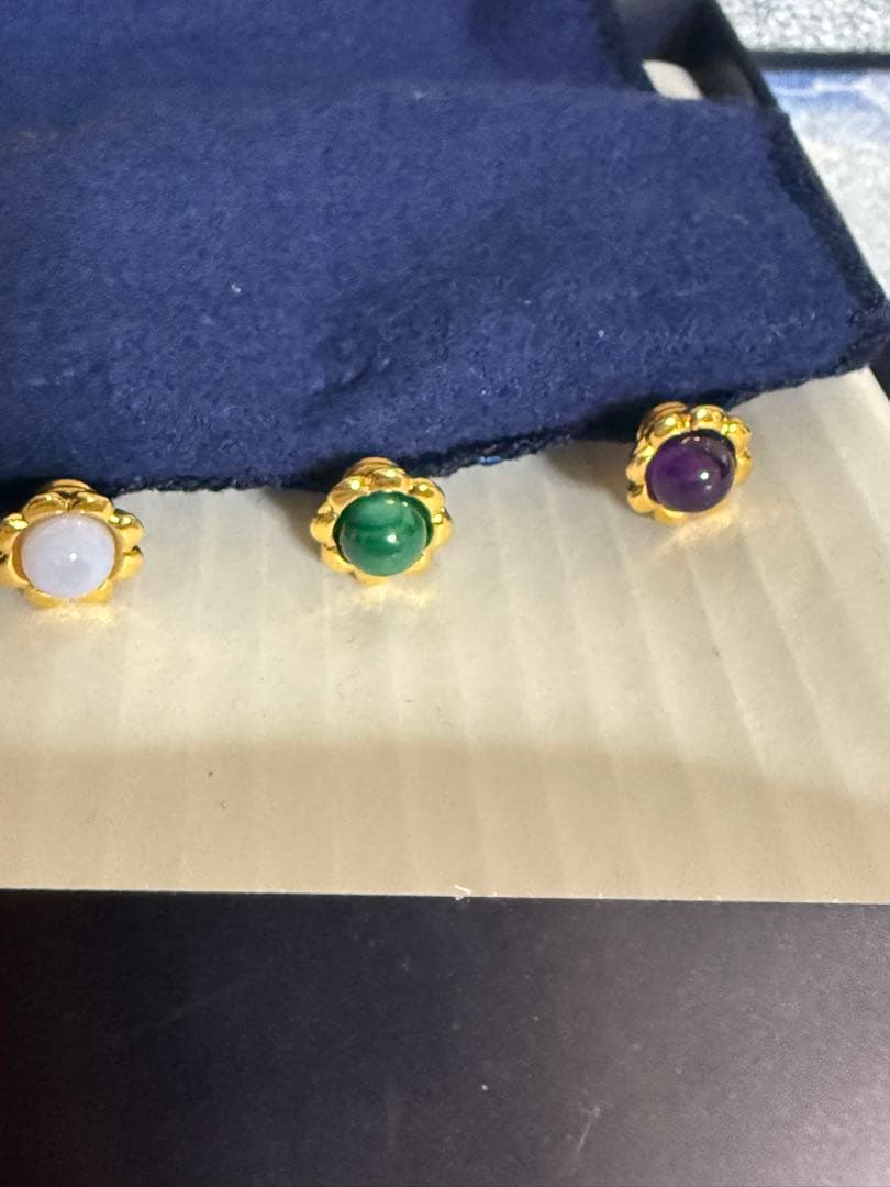 希少　ミキモト 半貴石　フルーツピック　未使用