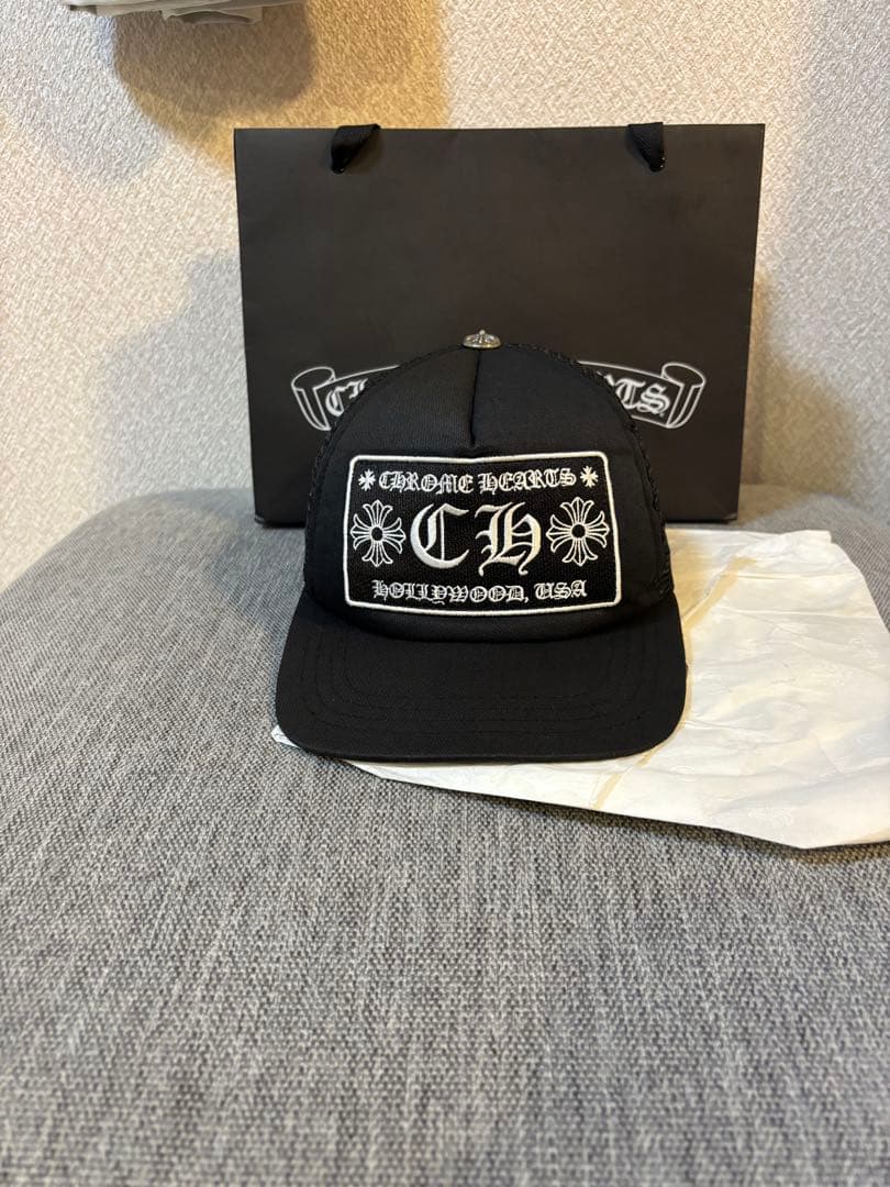 【大人気】クロムハーツキャップ　国内正規品　ブラック　確実正規品