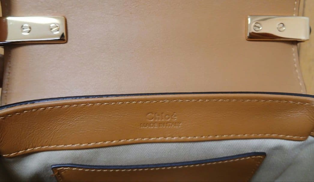 Chloe クロエ C 2WAY ミニレザーショルダーバッグ
