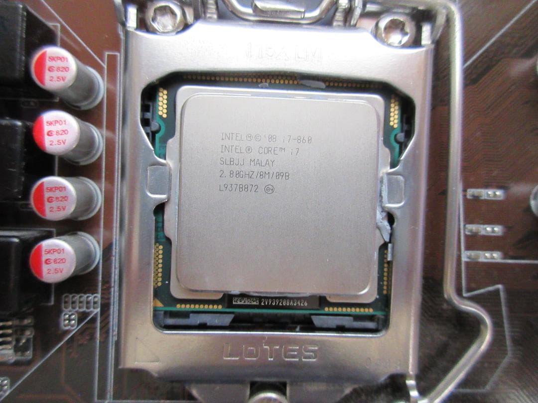 マザーボード ASUS P7P55-M & intel i7 860 2.80GHz