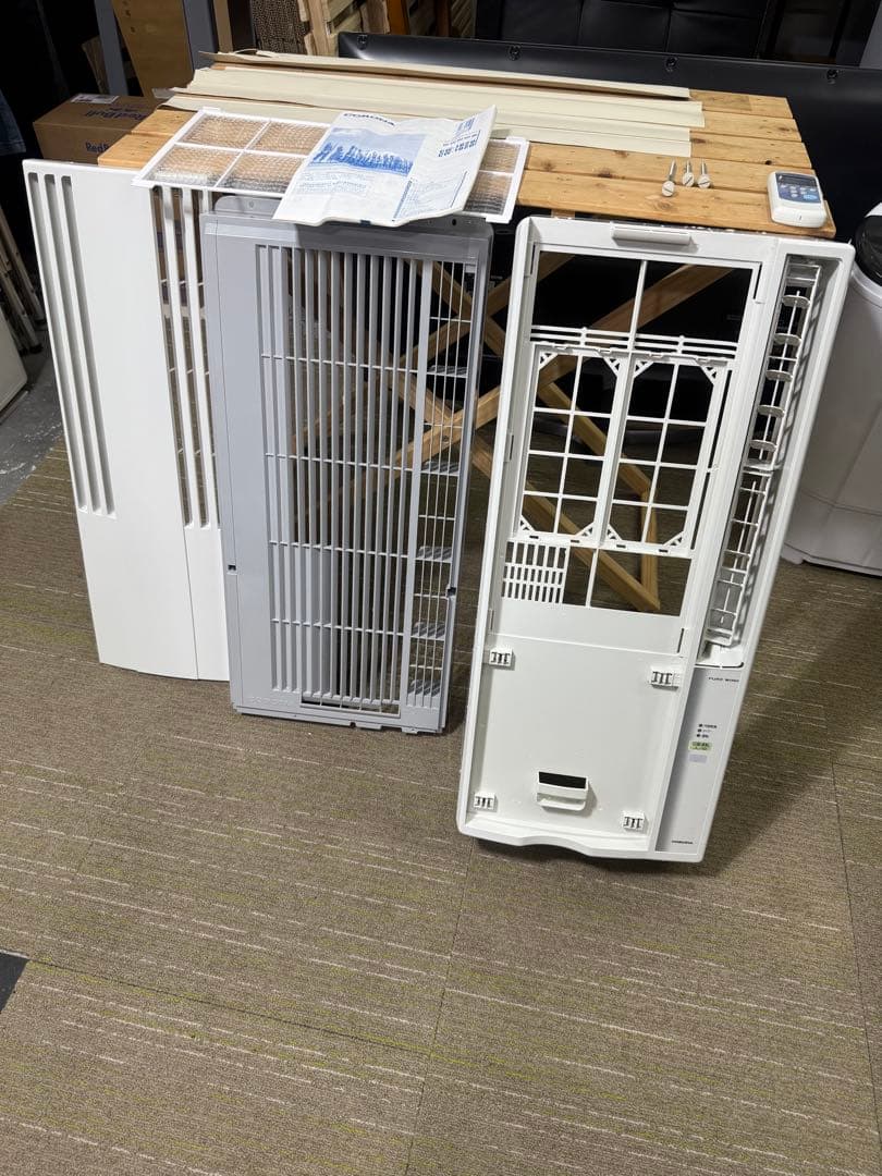 【分解洗浄消毒作業済】CORONA 窓用エアコン CW-1620ウインドエアコン