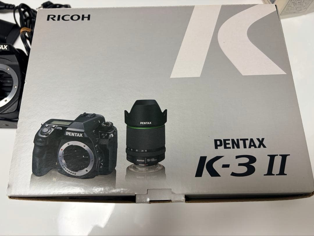 PENTAX k-3Ⅱ レンズキット18-135WRレンズキット　箱、説明書付き