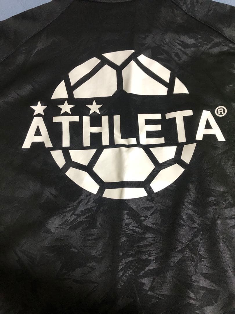 ATHLETA ジャージ 上下セット ブラック/イエロー　サイズＬ