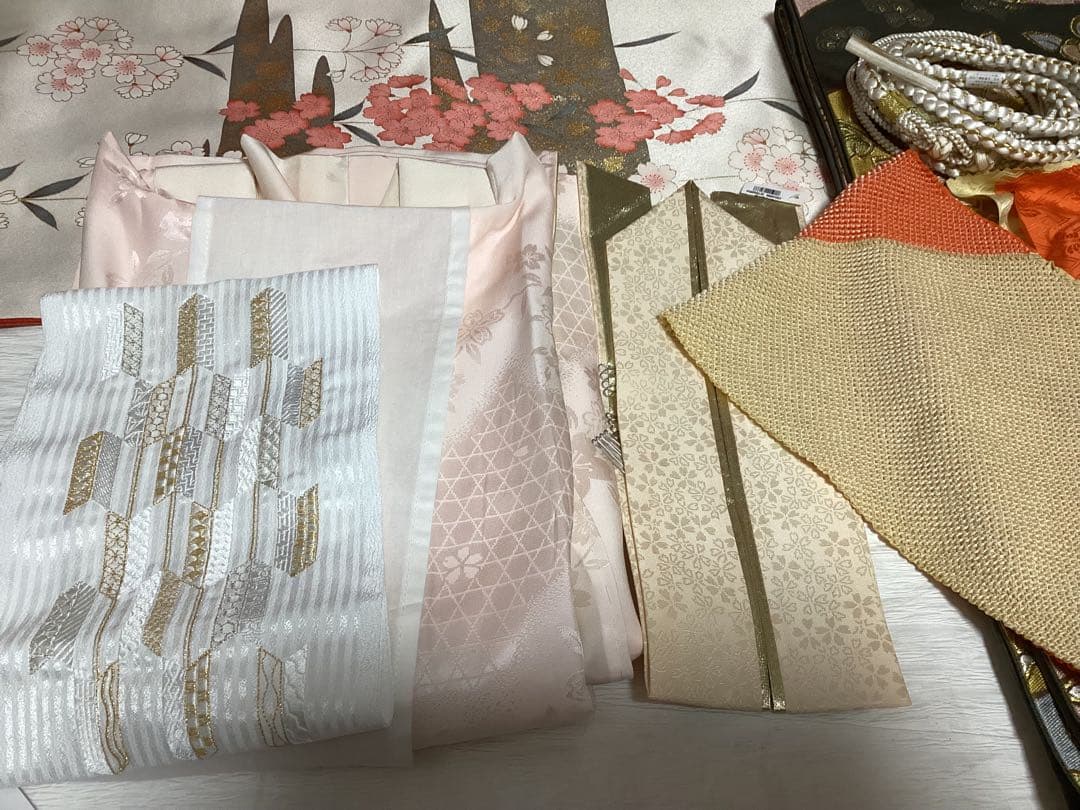 清楚な古典 正絹振袖 ❁⃘*.゜買い足し無しのフルセット 草履バッグ 身丈162