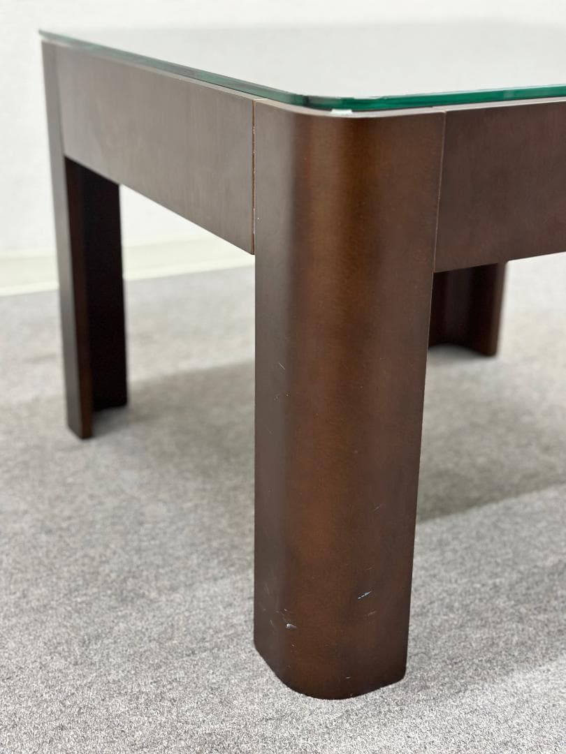 WISE WISE■ガラス天板テーブル　サイドテーブル　センターテーブル　トレイ