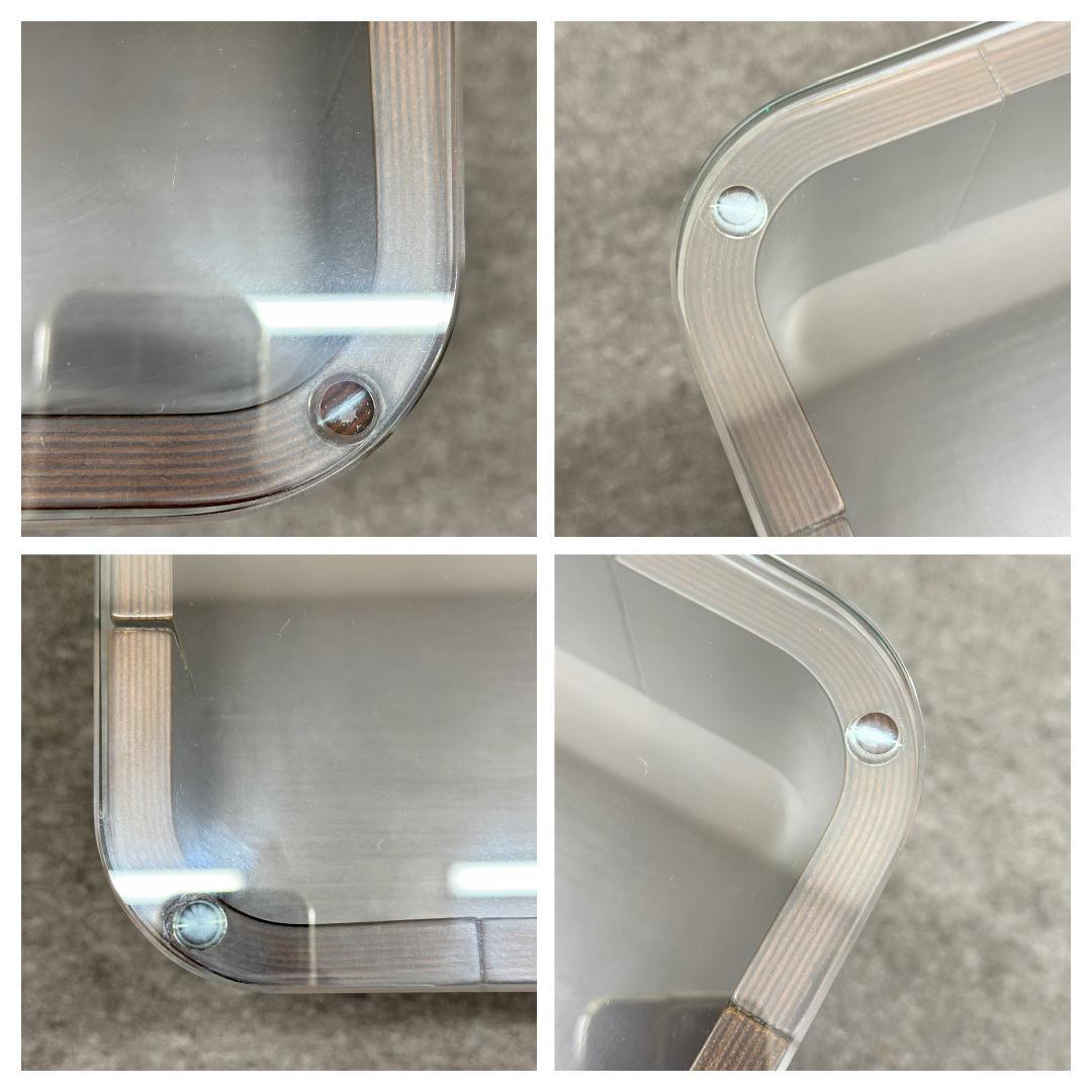 WISE WISE■ガラス天板テーブル　サイドテーブル　センターテーブル　トレイ