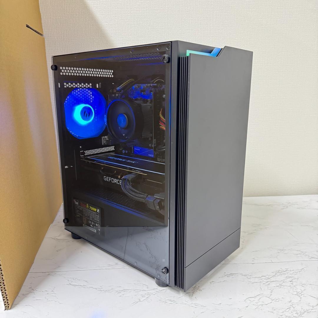 【即納激安ブラックモデル】RTX4070Ti搭載ゲーミングPCフルセット✨R7②