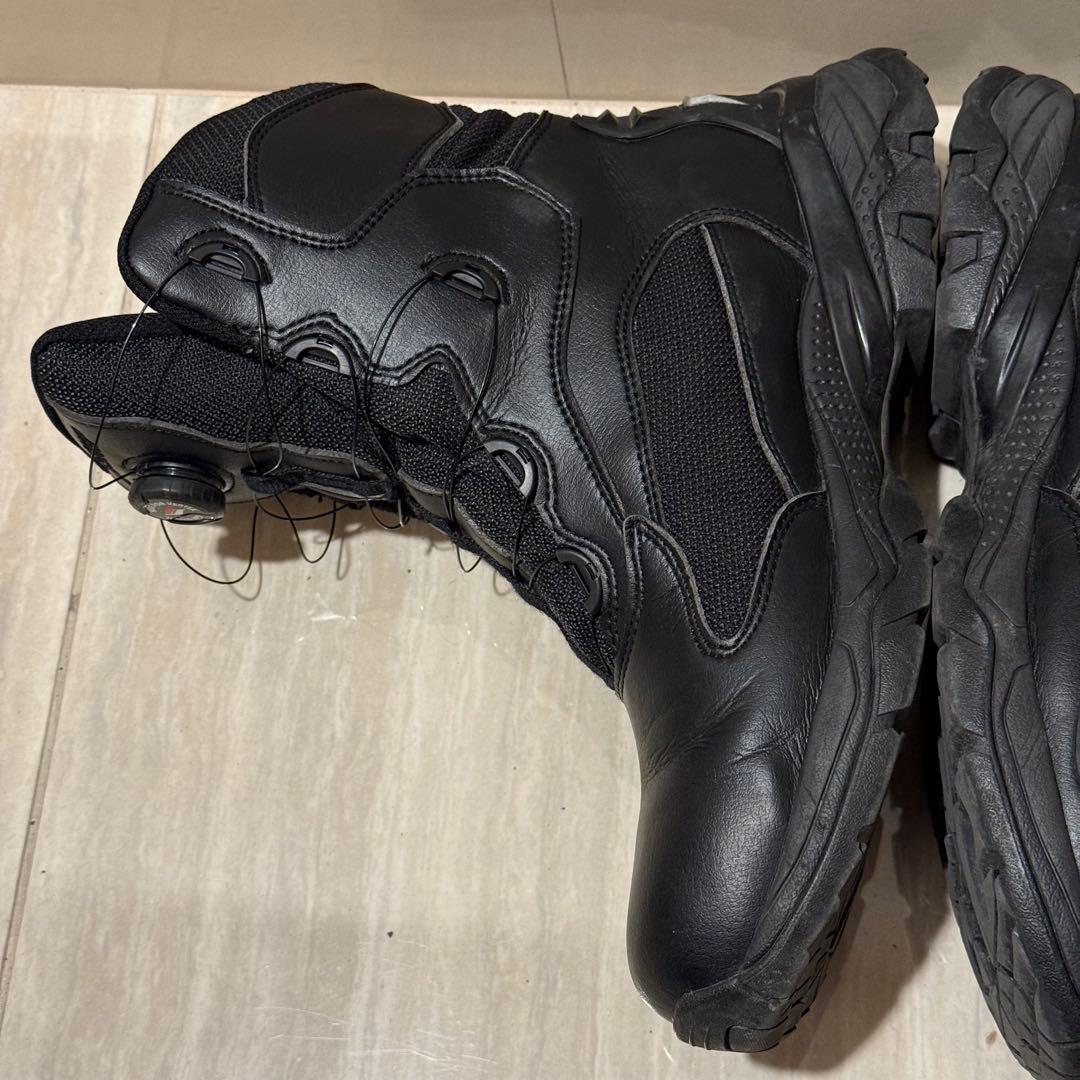 美品　フラッグシップ　ライディングブーツ　BOA 簡単脱着　黒　レザー　28cm