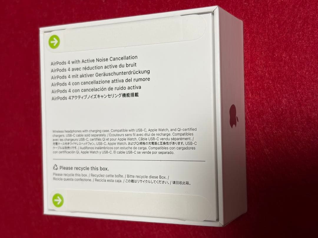 AirPods 4 本体 アクティブノイズキャンセリング搭載