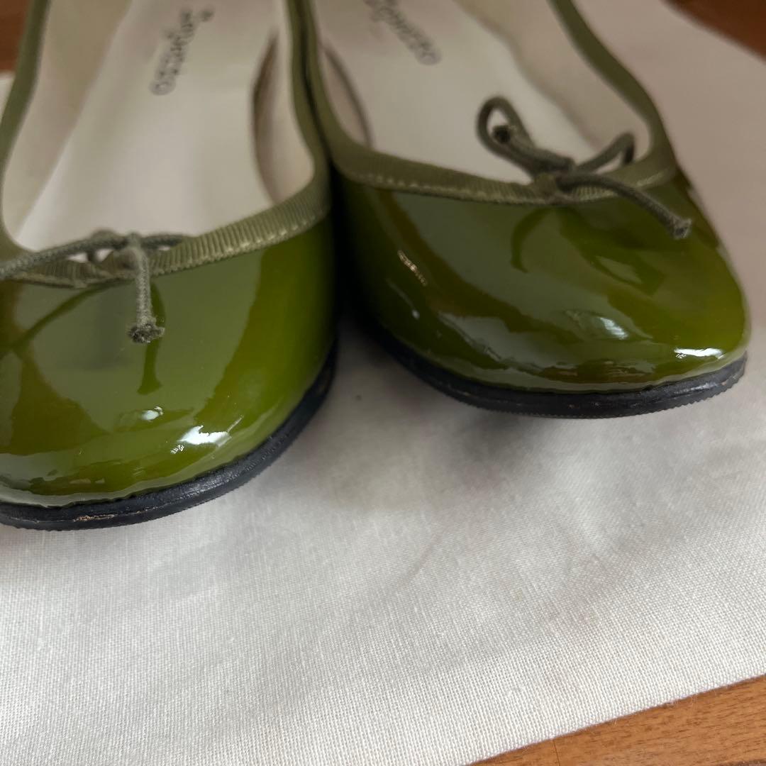 レペット/バレリーナ/グリーン/カーキ/39