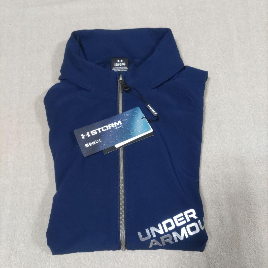 UNDER ARMOUR GOLF.ウインドジャケット.ネイビー.LGサイズ.
