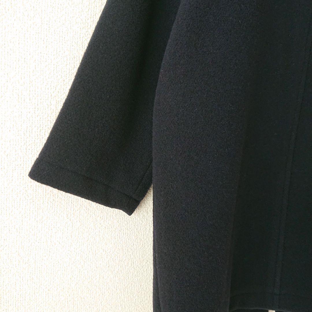 DANTON ダントン ライトパイル ウールモッサ カラーレス コート M