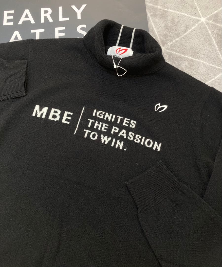 新品 パーリーゲイツ マスターバニー カシミヤ100％ ニット (5)L/黒