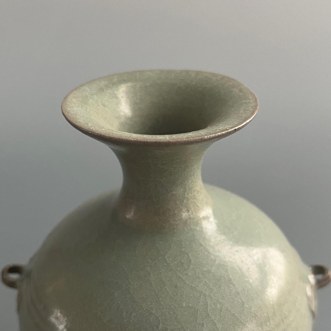 唐物 越窯青磁瓶 秘色磁 中国美術 古玩 SN10