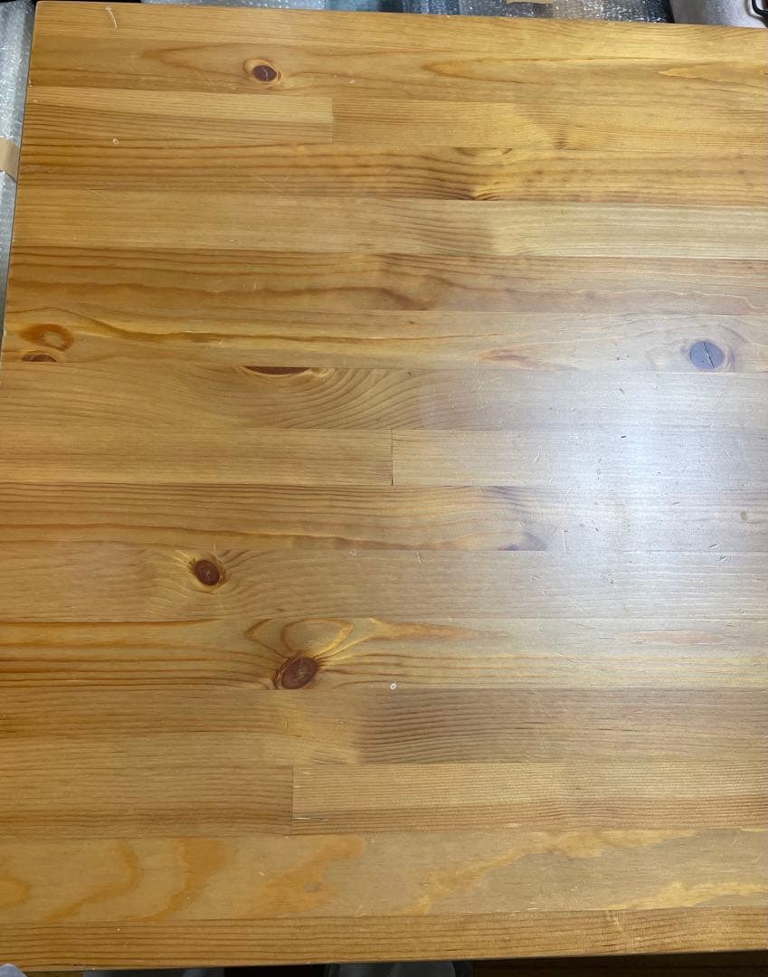 IKEA 無垢　パイン材　ダイニングテーブル