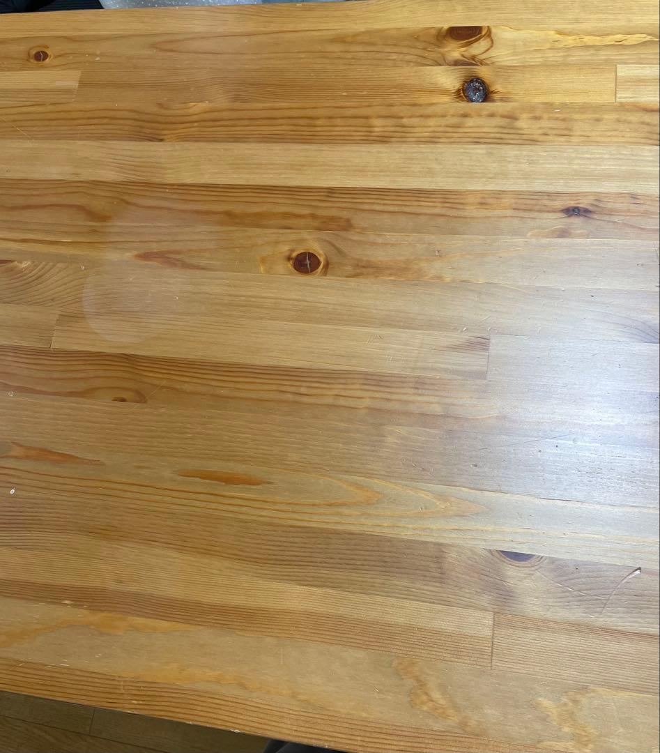 IKEA 無垢　パイン材　ダイニングテーブル