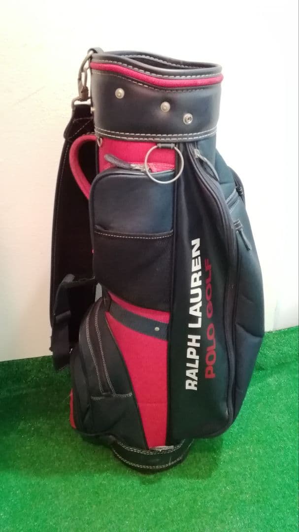 Ralph Lauren Polo Golf キャディバッグ ネイビー/レッド