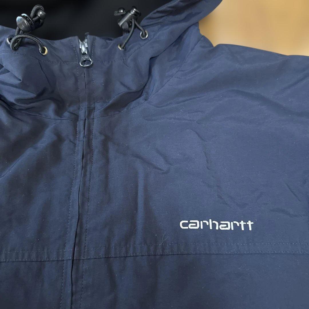 Carhartt フード付きナイロンジャケット ネイビー