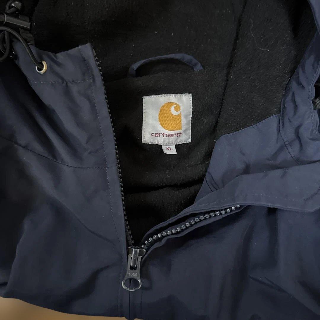 Carhartt フード付きナイロンジャケット ネイビー